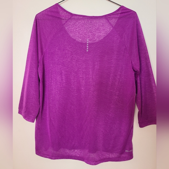 Nike - Purple Translucent Running Shirt - Size M - Picture 9 of 10